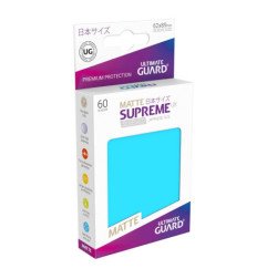 Ultimate Guard Supreme UX Sleeves Fundas de Cartas Tamaño Japonés Azul Celeste Mate (60)