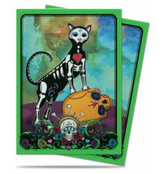 Ultra Pro Dia De Los Muertos "Cat" Fundas protectoras de tamaño estándar (50)