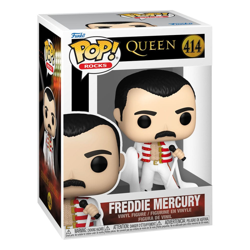 Queen POP! Rocks Vinyl Figurine Freddie Mercury with Cape 414 Queen POP! Rocks Vinyl Figurine Freddie Mercury with Cape 414