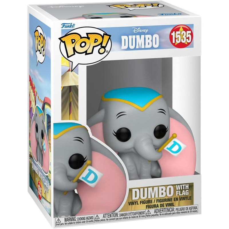 Dumbo POP! Disney Vinyl Figura Dumbo w/flag 1535 Dumbo POP! Disney Vinyl Figura Dumbo w/flag 1535
