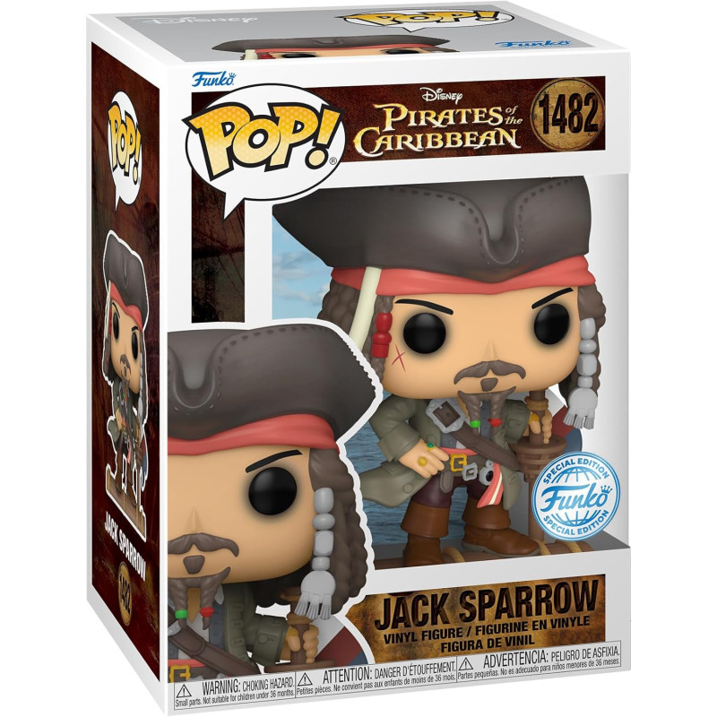 Pirates of the Caribbean Figurine POP! Movies Vinyl Jack Sparrow 1482 Pirates of the Caribbean Figurine POP! Movies Vinyl Jack Sparrow 1482
