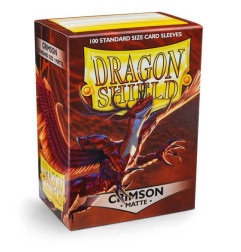 Dragon Shield Standard Sleeves Matte Crimson (100 Sleeves)