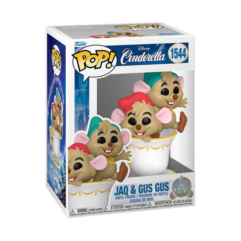 Cinderella 75th Anniversary POP! Disney Vinyl Figura J&G in cup