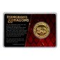 Dungeons & Dragons Moneda 50º Aniversario con Impresión en Color Edición Chapada en Oro de 24K 4 cm