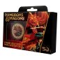 Dungeons & Dragons Moneda 50º Aniversario con Impresión en Color Edición Chapada en Oro de 24K 4 cm