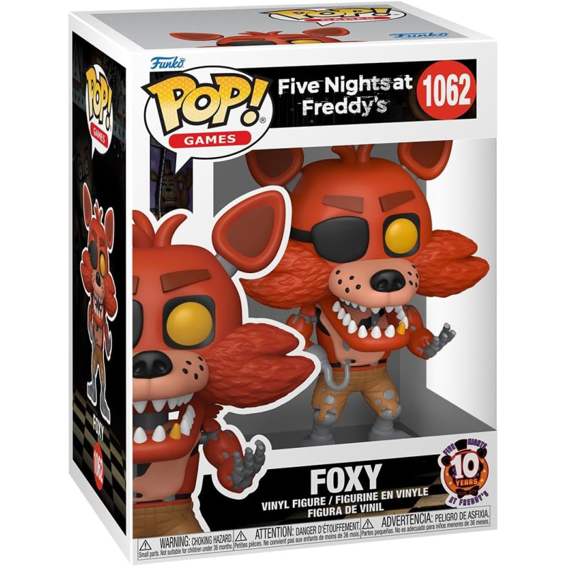 Five Nights at Freddy's POP! Vinyl Figura 10th Anniversary - Foxy 1062 Five Nights at Freddy's POP! Vinyl Figura 10th Anniversary - Foxy 1062