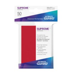 Ultimate Guard Supreme UX Sleeves Fundas de Cartas Tamaño Estándar Rojo (50)