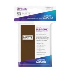 Ultimate Guard Supreme UX Sleeves Fundas de Cartas Tamaño Estándar Marrón Mate (50)