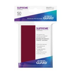 Ultimate Guard Supreme UX Sleeves Fundas de Cartas Tamaño Estándar Borgoña (50)