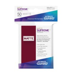 Ultimate Guard Supreme UX Sleeves Fundas de Cartas Tamaño Estándar Borgoña Mate (50)