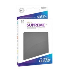 Ultimate Guard Supreme UX Sleeves Fundas de Cartas Tamaño Estándar Gris Oscuro Mate (80)