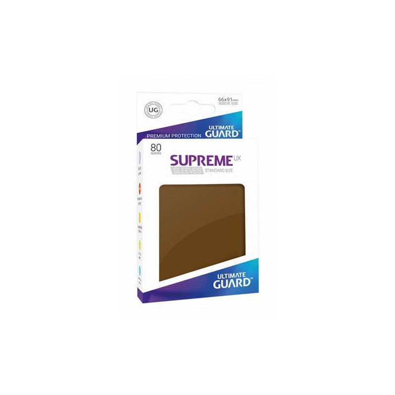 Ultimate Guard Supreme Sleeves Fundas de Cartas Tamaño Estándar Marrón (80)