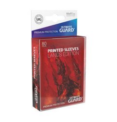 Ultimate Guard Printed Sleeves Fundas de Cartas Tamaño Estándar Lands Edition Montaña I (80)