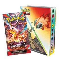 [ENGLISH] Pokémon Collectors Mini Portfolio Card Album + 1 Booster Pack Obsidian Flames