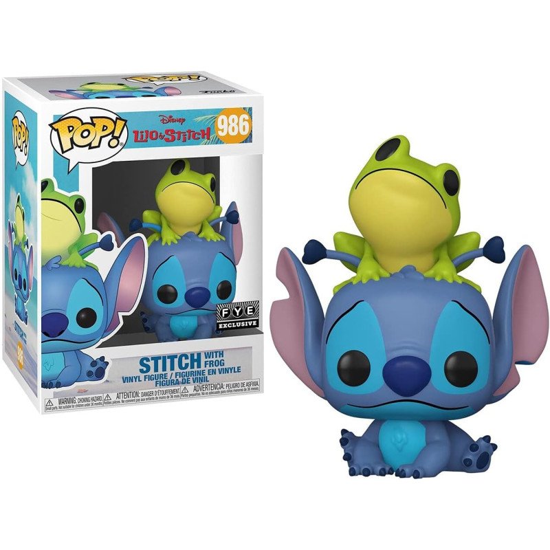 Lilo & Stitch Figura POP! Vinyl Stitch w/Frog