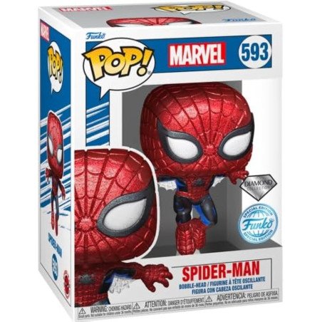 Marvel 80th Anniversary Figurine POP! Vinyl Spider-Man(DGLT) 593