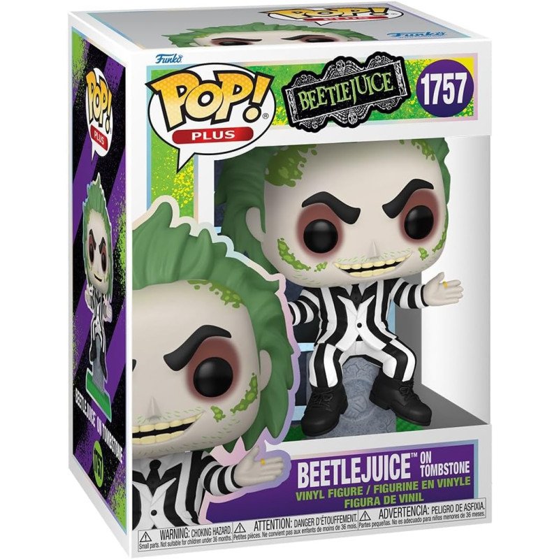 Beetlejuice Figura POP! Plus Movies Vinyl Beetlejuice w/tombstone Beetlejuice Figura POP! Plus Movies Vinyl Beetlejuice w/tombstone