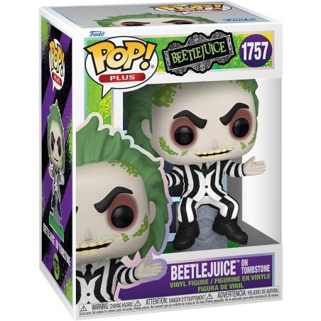 Beetlejuice Figura POP! Plus Movies Vinyl Beetlejuice w/tombstone