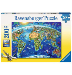 Ravensburger Puzzle Vista del mundo desde arriba 200 piezas