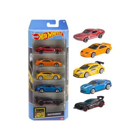 Pack De 5 Vehiculos Hot Wheels 1806 Mattel