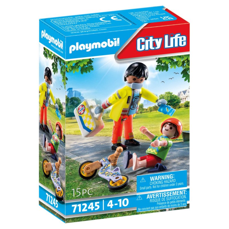 Paramédico Con Paciente City Life 71245 Playmobil