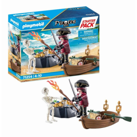 Starter Pack Pirata Con Bote De Remos 71254 Piratas Playmobi