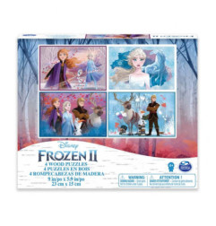 Ravensburger Puzzle Frozen II 4 rompecabezas de madera