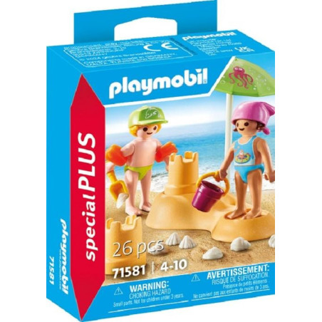 Niños Con Castillo De Arena Special Plus 71581 Playmobil