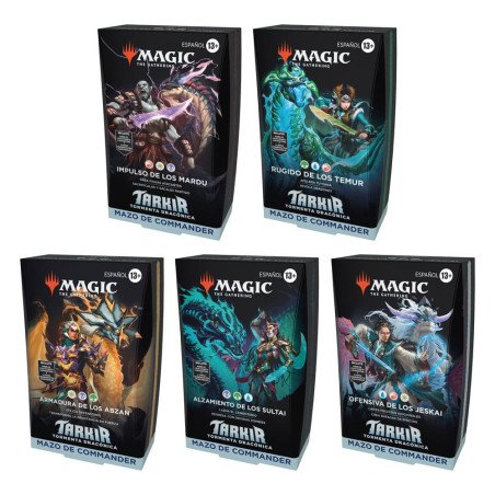 [SPANISH] Magic the Gathering Tarkir: Dragonstorm Commander Pack (5)