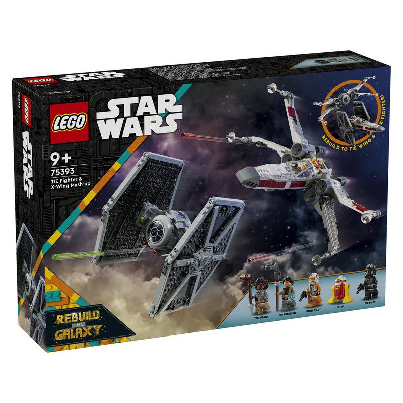 LEGO Star Wars 75393 Caza TIE y Ala-X Fusionados