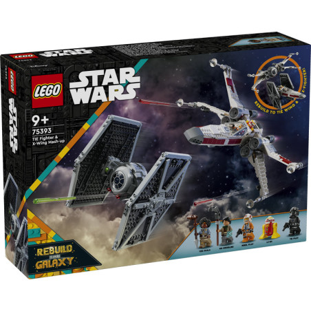 LEGO Star Wars 75393 Caza TIE y Ala-X Fusionados