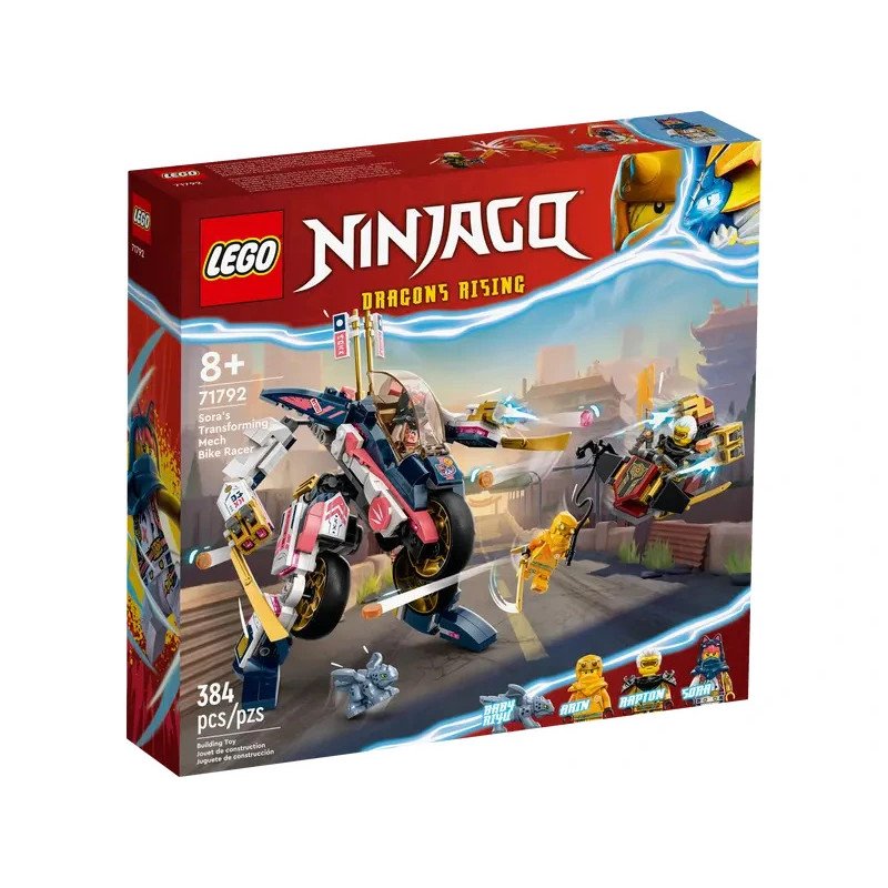 LEGO NINJAGO 71792 Sora's Transforming Mech Bike Racer