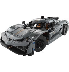 LEGO Technic 42173 Hipercoche Koenigsegg Jesko Absolut Gris 3