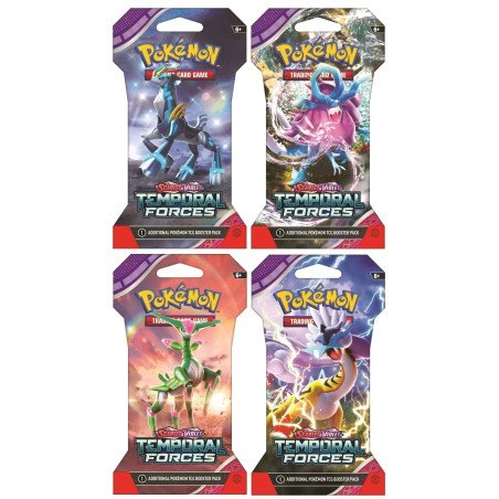 [INGLÉS] Pokémon TCG Escarlata y Púrpura Temporal Forces Sobre Emblistado