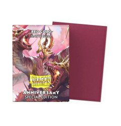 Dragon Shield Dual Matte Red/Gold Sleeves – Anniversary Edition (100 Sleeves) 3