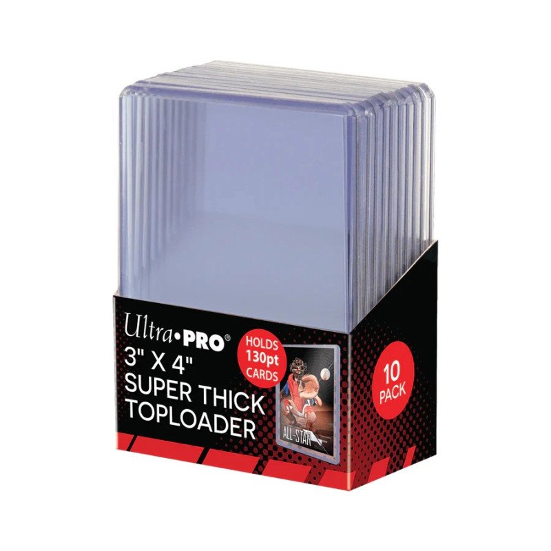 Ultimate Pro Toploader - 3" x 4" Super Thick 130PT (10 Unidades)