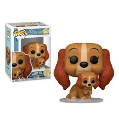 La dama y el vagabundo Figura POP! Disney Vinyl Lady con cachorro 3