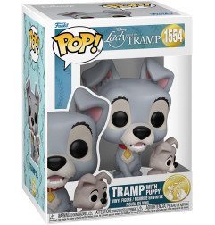 La dama y el vagabundo Figura POP! Disney Vinyl Tramp w/puppy 1554