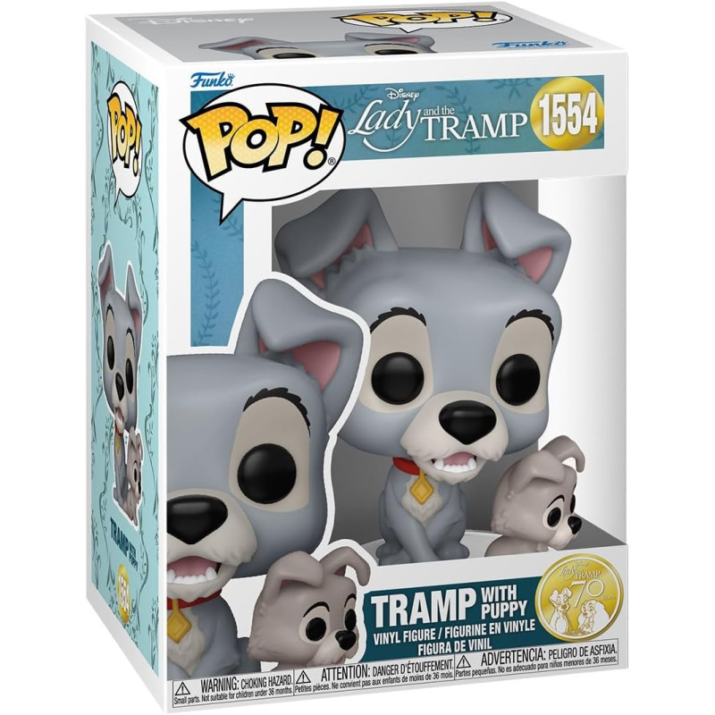 Lady and the Tramp POP! Disney Vinyl Figure Tramp with Puppy 1554 Lady and the Tramp POP! Disney Vinyl Figure Tramp with Puppy 1554