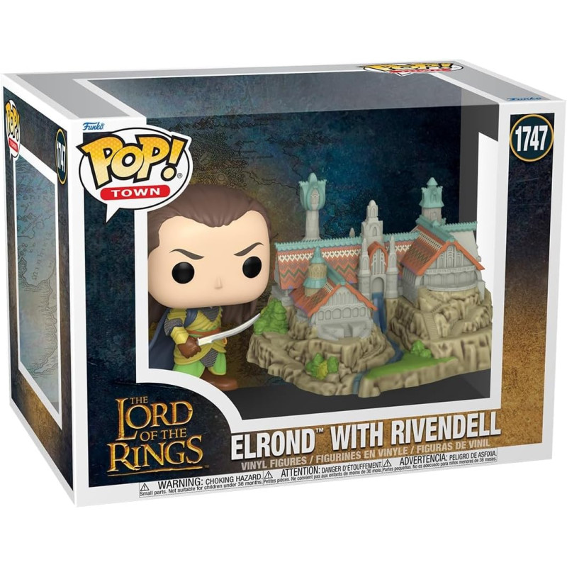 El Señor de los Anillos POP! Town Vinyl Figura Elrond & Rivendell 1747 El Señor de los Anillos POP! Town Vinyl Figura Elrond & Rivendell 1747