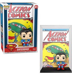 DC POP! Comic Cover Vinyl Figura Superman 10cm