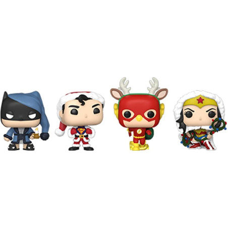 DC Comics Holiday 2022 Pack de 4 Figuras Pocket POP! Tree Holiday Box