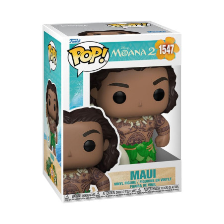 Moana 2 Figura POP! & Buddy Vinyl Maui with Fish Hook