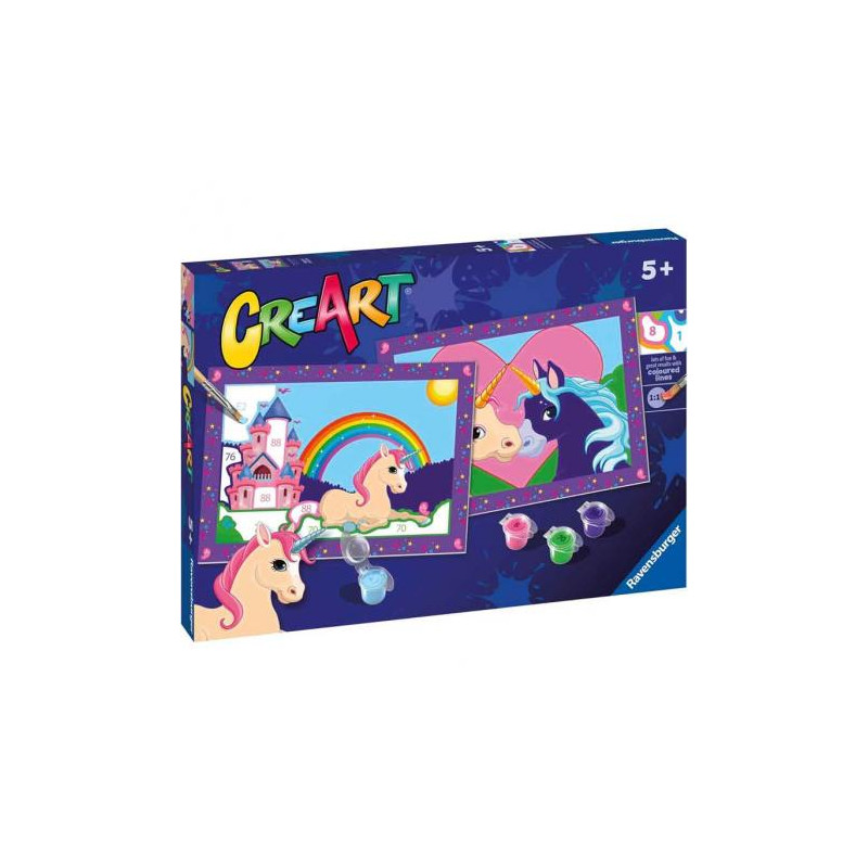 Ravensburger Creart Serie Junior: Unicornios Juego de Mesa para Niños Ravensburger Creart Serie Junior: Unicornios Juego de Mesa para Niños