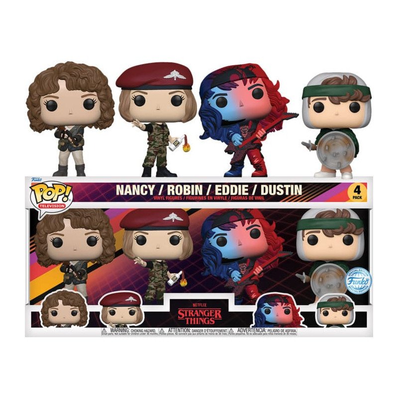 Stranger Things Pack de 4 Figuras POP! TV Vinyl S4 (EMEA) Stranger Things Pack de 4 Figuras POP! TV Vinyl S4 (EMEA)