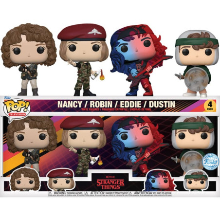 Stranger Things Pack de 4 Figuras POP! TV Vinyl S4 (EMEA)