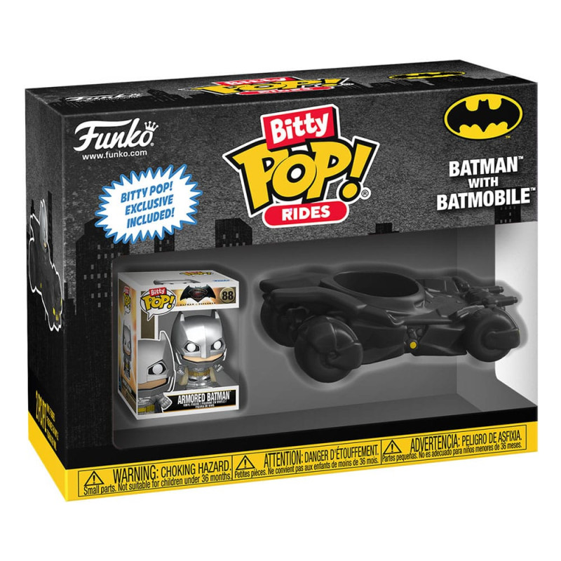 DC Comics Bitty POP! Rides Vinyl Figura Batman w/Batmobile 2,5 cm DC Comics Bitty POP! Rides Vinyl Figura Batman w/Batmobile 2,5 cm